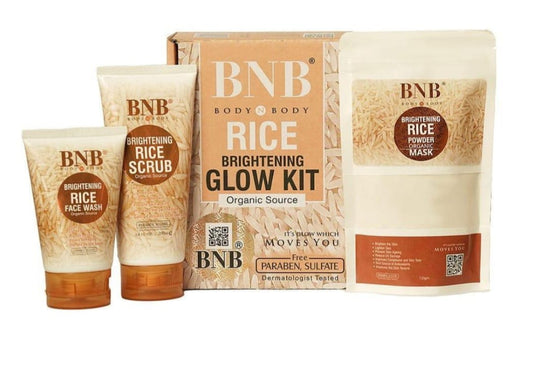 Bnb Whitening Rice Extract Bright & Glow Kit