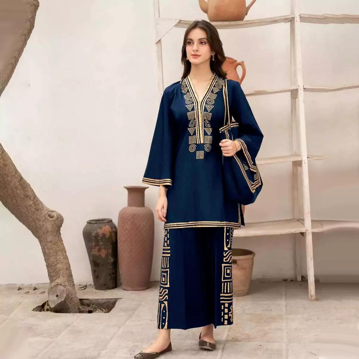 Shirt + Plazo + Handbag (3 Pc Set)