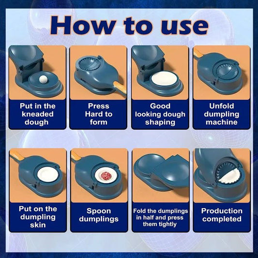 Samosa Pastry Dough Maker Dumpling Maker Dumpling Mold Dumpling Press Machine Dumpling Maker Mould Kitchen Hand Dumpling Making Tools Ravioli Mould Wrapper Baking Pastry Manual Press Maker